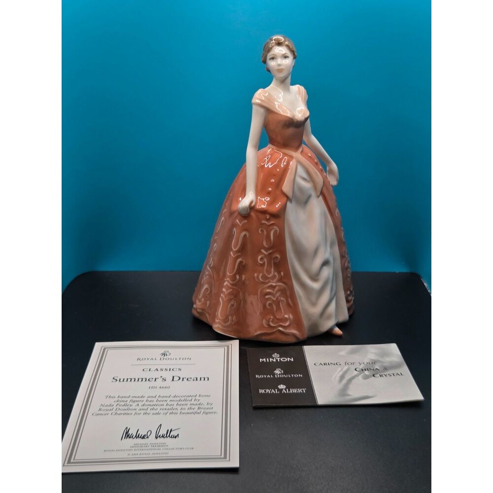 Royal Doulton Classics SUMMER'S DREAM HN4460 Figurine 8" Tall Mint in box